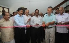 Sri. Kochouseph Chittilappilly inaugurating the renovated training hall on 27th May 2015
